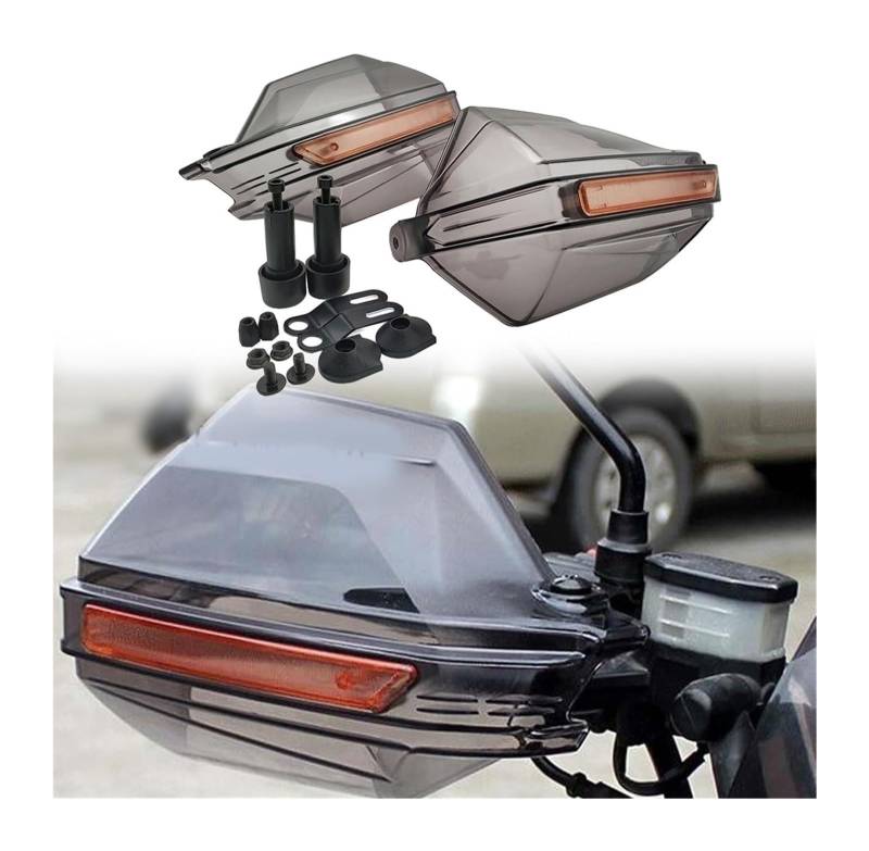 Lenker Handschutz Für CR125R CR250R SL230 CRF450R CRF250X CRF450X Motorrad Handschutz Griffschutz Schild Winddicht Handschützer Getriebe(Transparent) von BUTUFYTR