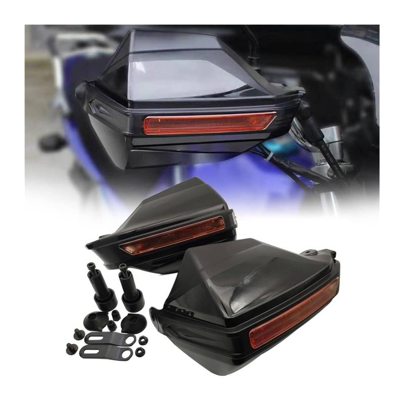 Lenker Handschutz Für D&ucati Für Hyper&Motard 821 SP Für Hyper&Motard 939 SP Motorrad Handschutz Griffschutz Schild Winddichte Handschützer Getriebe(Schwarz) von BUTUFYTR