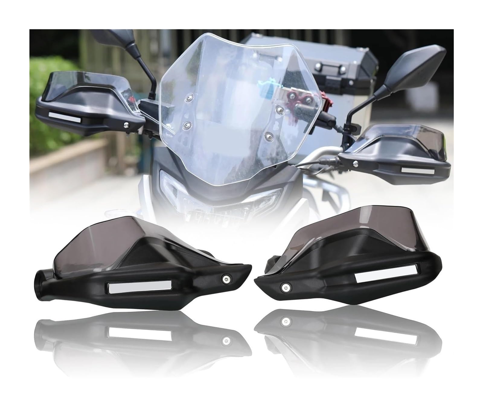 Lenker Handschutz Für Macbor Für Montana XR5 XR 5 Protector Windschutzscheibe Hand Guards Protector Hand Guards Schutz Handschutz Hand Schild(Gray 1set) von BUTUFYTR