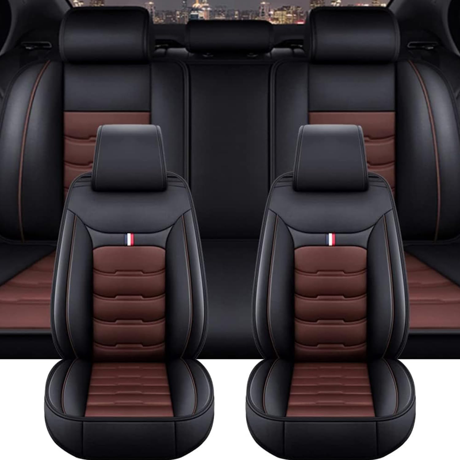 BUULOO Auto-Sitzbezug für VW ID.3 ID3 Pro/S/Pure/Pro Performance Id 32021 2022 2023 2024 2025, 5 Sitzplätze Set Sitzbezug Komplett-Set, wasserdichte Leder,D BUULOO Auto-Sitzbezug für VW ID.3 ID3 Pro/S/Pure/Pro Performance Id 32021 2022 2023 2024 2025, 5 Sitzplätze Set Sitzbezug Komplett-Set, wasserdichte Leder,D von BUULOO