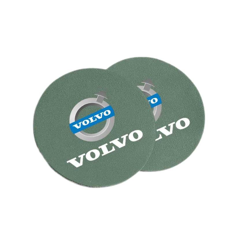2 Stück Auto Untersetzer, für Volvo XC60 2009 2010 2011 2012 2013 2014-2017 rutschfest Anti-Staub Isolierte Untersetzer Auto Getränkehalter Matte Auto Deko Zubehör,F von BUVBRJDR