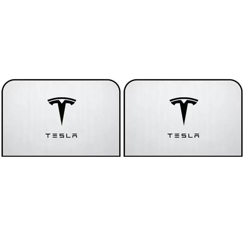 Auto Seitenfenster Sonnenschutz, für Tesla Model X 2019-2023 Atmungsaktiv Sonnenschutz Seitenscheibe Hitzereduktion Verdunkelung Vorhang Sichtschutz,B von BUVBRJDR