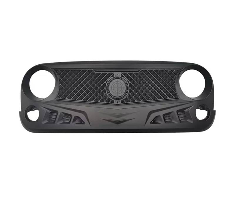 Auto-Renngitter, kompatibel mit Jeep Wrangler JK 2007–2017, Auto-Obereinlassschutzgitter, Frontstoßstangengrill, Kühlergrills, Maskenabdeckung von BUniq