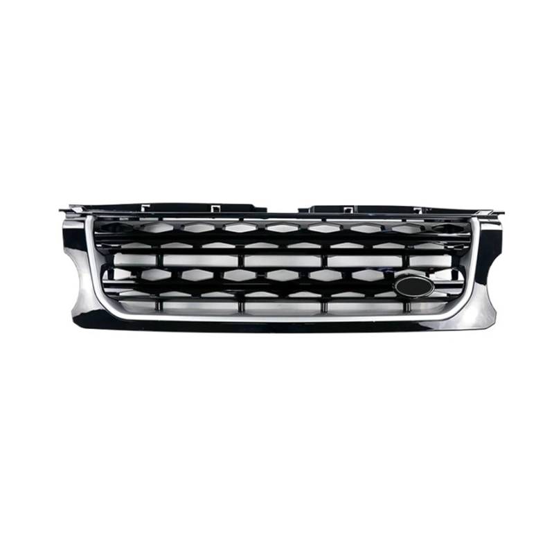 Front Bumper Grille Car Grill Compatible for Land Rover Discovery 4 2014-16 L319 LR043292 LR051300 LR051299 LR024301 Accessories (Color : Black silver) von BUniq