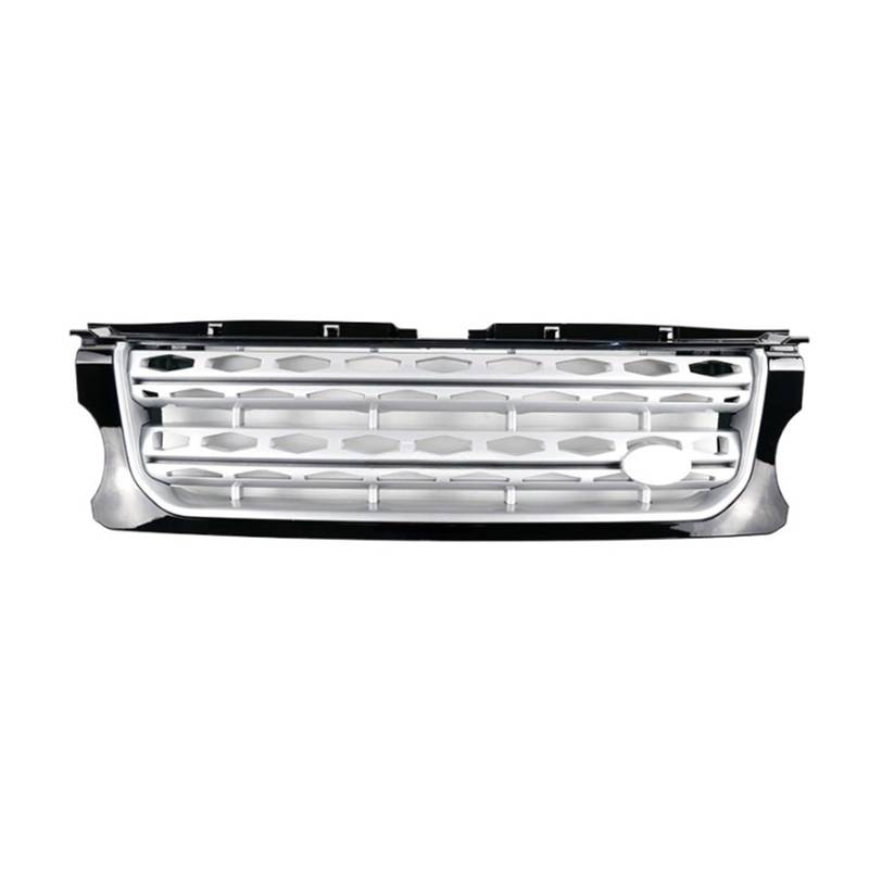 Front Bumper Grille Car Grill Compatible for Land Rover Discovery 4 2014-16 L319 LR043292 LR051300 LR051299 LR024301 Accessories (Color : Silver Black) von BUniq