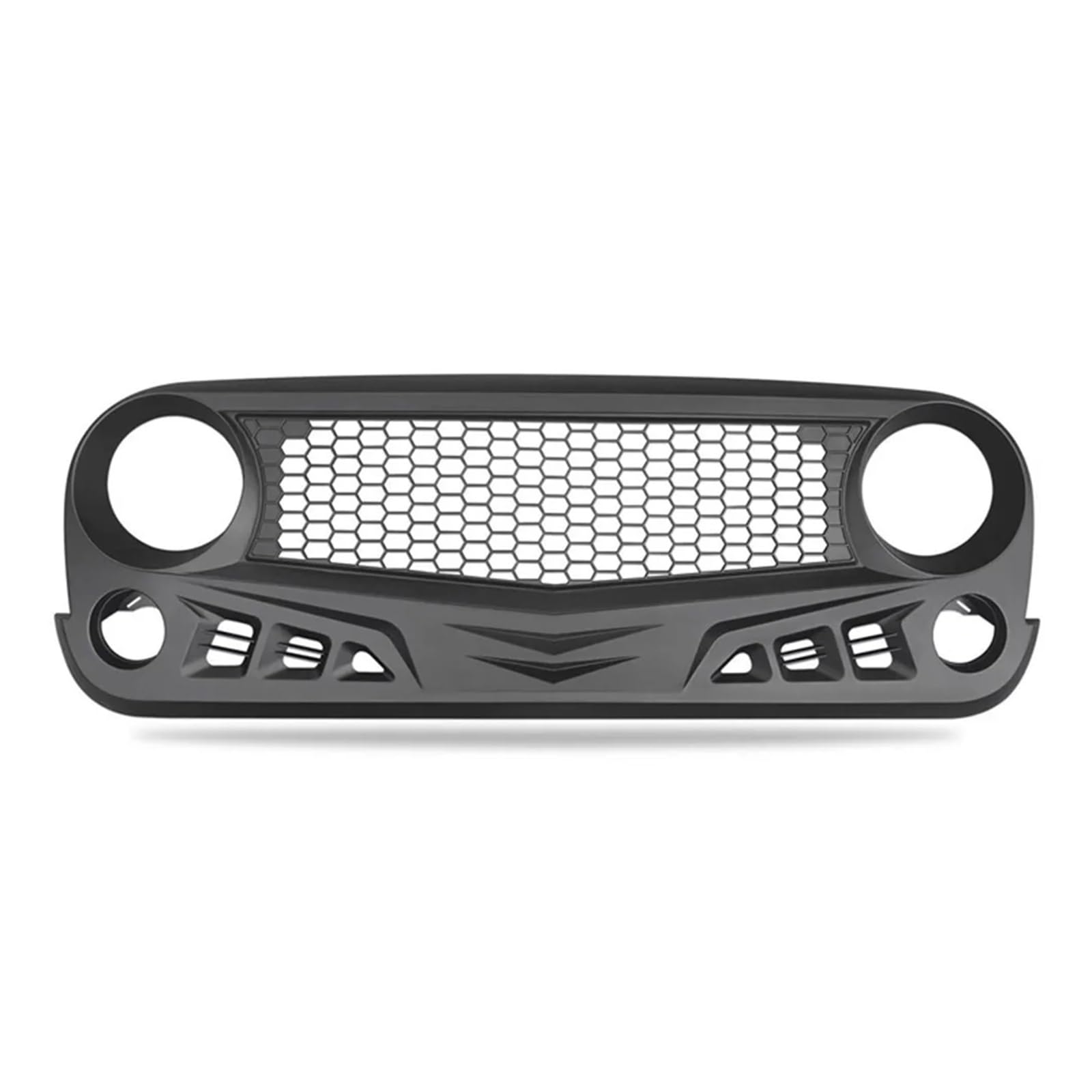 Front Racing Grill Hood Grille ABS Mattschwarz Autoteile Frontstoßstange Mesh Grilles Trim Cover Kompatibel for Jeep Wrangler JK 2007–2017 Front Racing Grill Hood Grille ABS Mattschwarz Autoteile Frontstoßstange Mesh Grilles Trim Cover Kompatibel for Jeep Wrangler JK 2007–2017 von BUniq