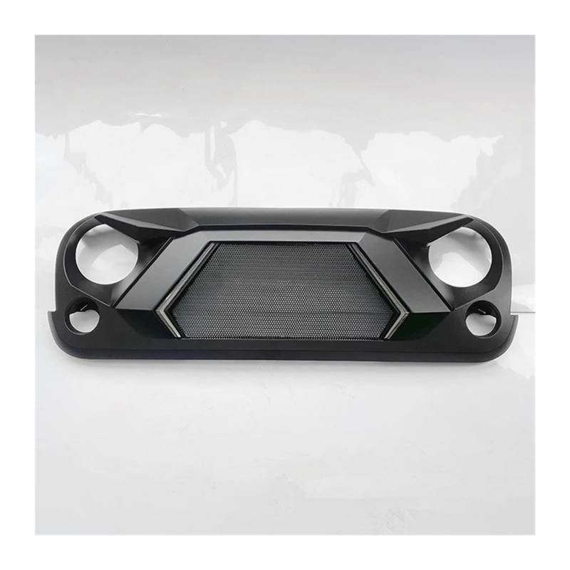 Kompatibel for Jeep Wrangler JK 2007 08 09 10 11 2012 13 14 15 16 2017 Autoverkleidung Mesh Tuning Teile Body Kit Frontstoßstangengrill Racing Grill (Color : LED E style) von BUniq