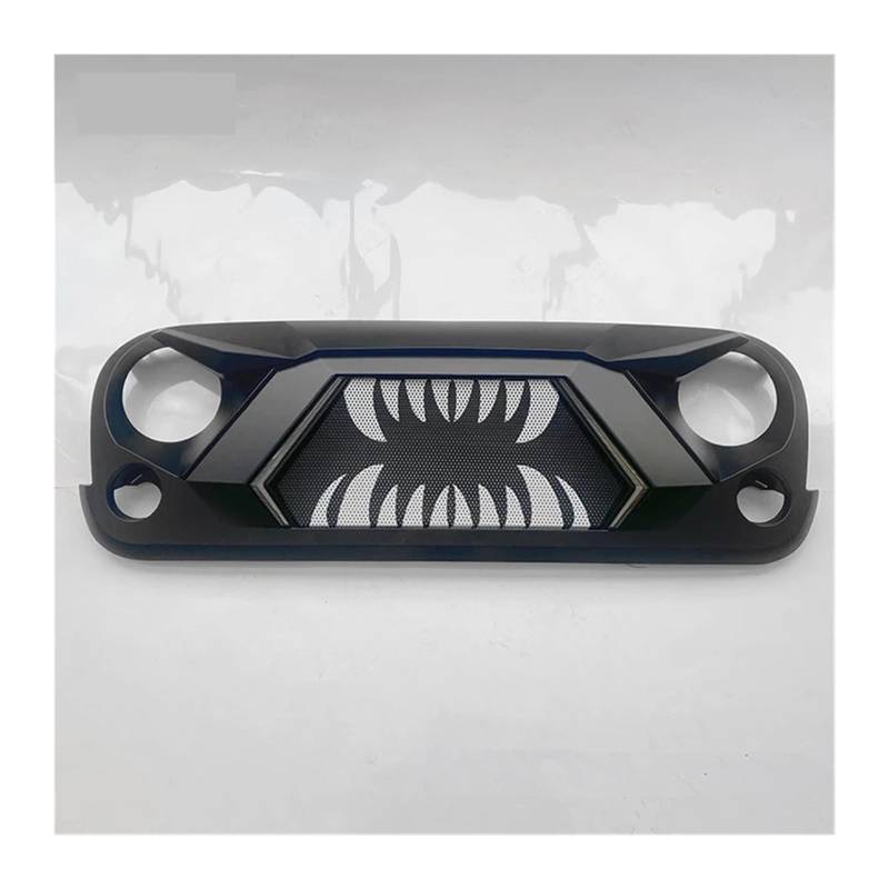 Kompatibel for Jeep Wrangler JK 2007 08 09 10 11 2012 13 14 15 16 2017 Autoverkleidung Mesh Tuning Teile Body Kit Frontstoßstangengrill Racing Grill (Color : LED F style) von BUniq