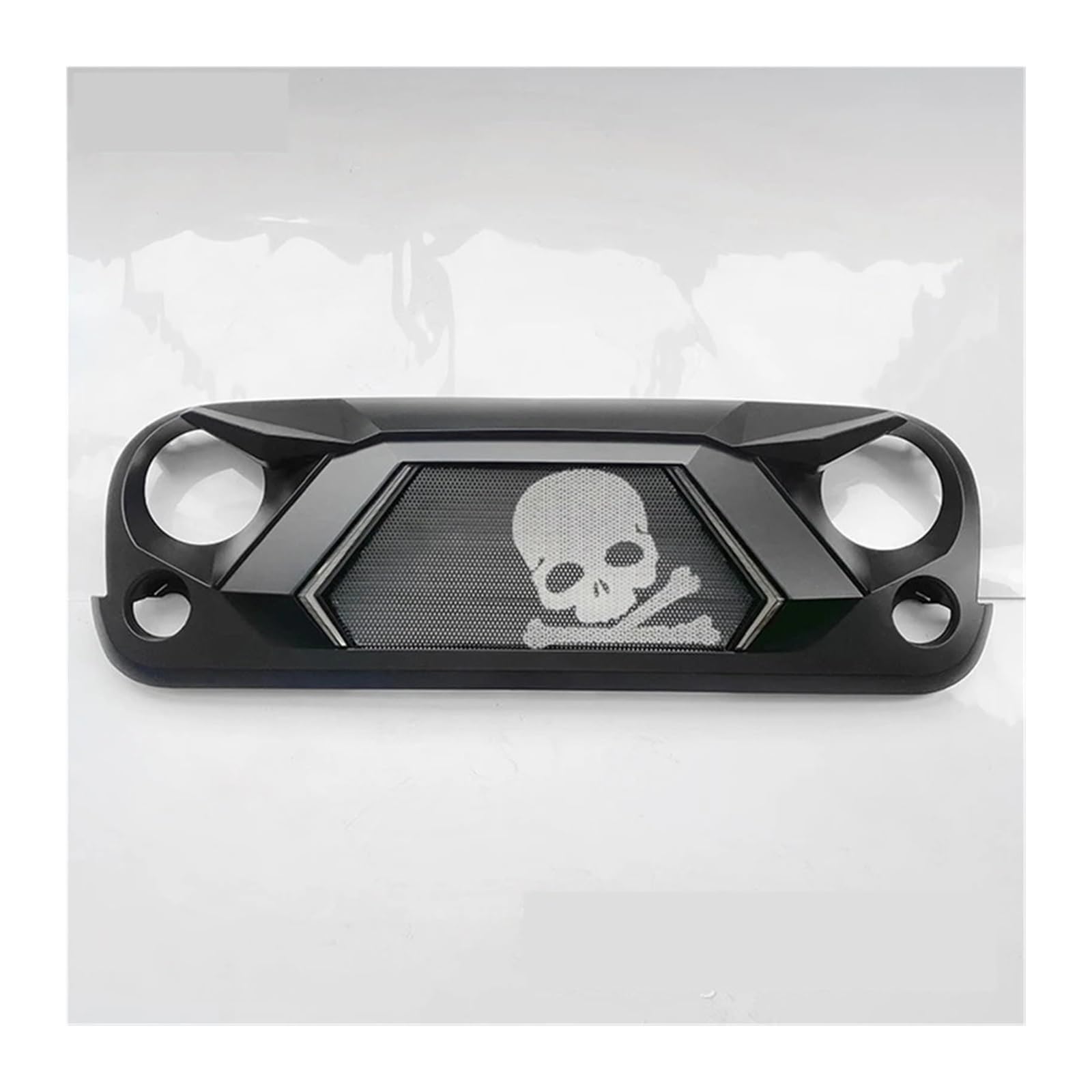 Kompatibel for Jeep Wrangler JK 2007 08 09 10 11 2012 13 14 15 16 2017 Autoverkleidung Mesh Tuning Teile Body Kit Frontstoßstangengrill Racing Grill (Color : LED G style) von BUniq