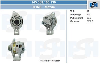 Bv Psh Generator [Hersteller-Nr. 145.558.100.130] für Mazda von BV PSH