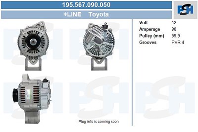 Bv Psh Generator [Hersteller-Nr. 195.567.090.050] für Lexus von BV PSH