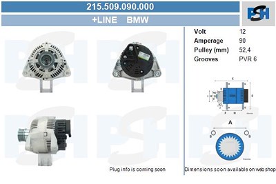 Bv Psh Generator [Hersteller-Nr. 215.509.090.000] für BMW von BV PSH