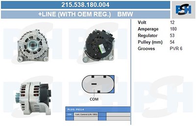 Bv Psh Generator [Hersteller-Nr. 215.538.180.004] für BMW von BV PSH
