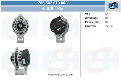 Bv Psh Generator [Hersteller-Nr. 255.502.070.000] für Kia von BV PSH