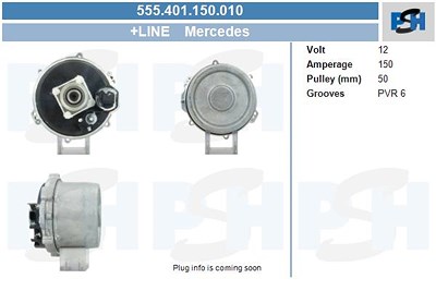 Bv Psh Generator [Hersteller-Nr. 555.401.150.010] für Mercedes-Benz von BV PSH
