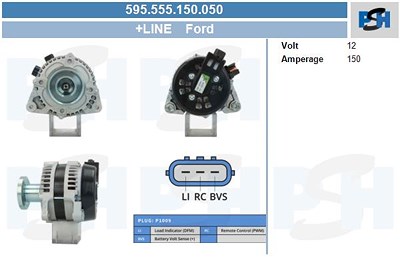 Bv Psh Generator [Hersteller-Nr. 595.555.150.050] für Ford von BV PSH
