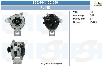 Bv Psh Generator [Hersteller-Nr. 835.944.160.050] für Chrysler, Jeep von BV PSH