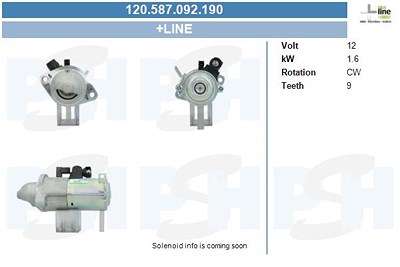 Bv Psh Starter [Hersteller-Nr. 120.587.092.190] für Honda von BV PSH