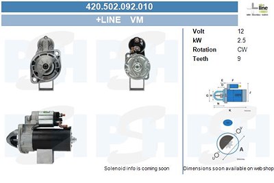 Bv Psh Starter [Hersteller-Nr. 420.502.092.010] von BV PSH