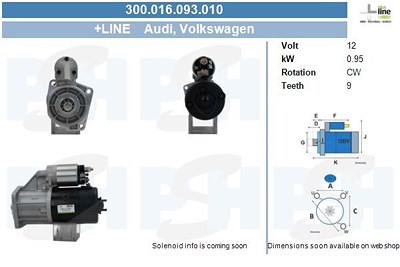 Bv Psh Anlasser [Hersteller-Nr. 300.016.093.010] von BV PSH