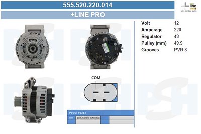 Bv Psh Generator [Hersteller-Nr. 555.520.220.014] für Mercedes-Benz von BV PSH