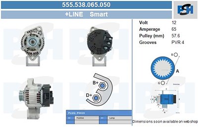 Bv Psh Generator [Hersteller-Nr. 555.538.065.050] für Smart von BV PSH