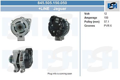 Bv Psh Generator [Hersteller-Nr. 845.505.150.050] für Jaguar von BV PSH