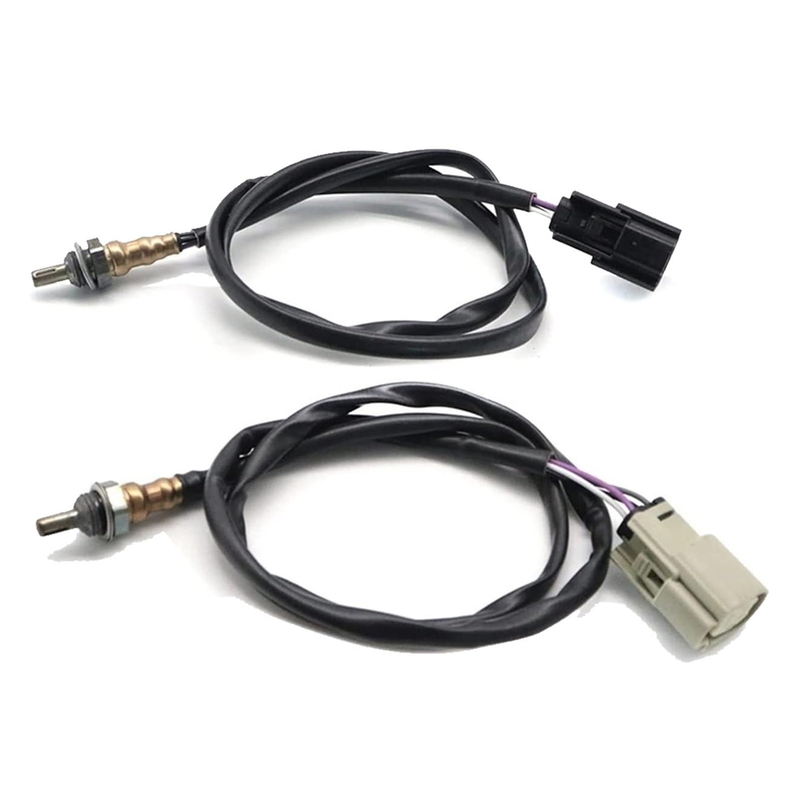 2PCS 32700005 32700006, Kompatibel for Harley Davidson Dyna FXD Softail FLS Vorne und Hinten Motorrad Lambda O2 Sauerstoff sensor(W) von BVAMIA