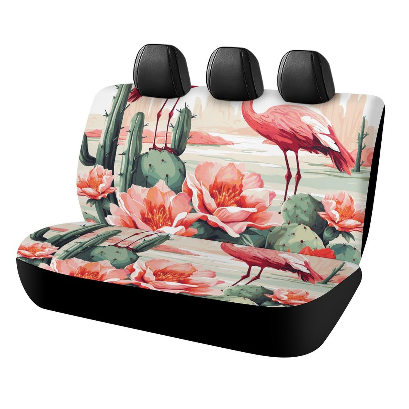 BVNMT Rücksitzbezug für Auto Hund Autositzbezug Grün Flamingo Rose Blumen Rutschfest Langlebig Rücksitzschoner für Autos SUV & LKW BVNMT Rücksitzbezug für Auto Hund Autositzbezug Grün Flamingo Rose Blumen Rutschfest Langlebig Rücksitzschoner für Autos SUV & LKW von BVNMT
