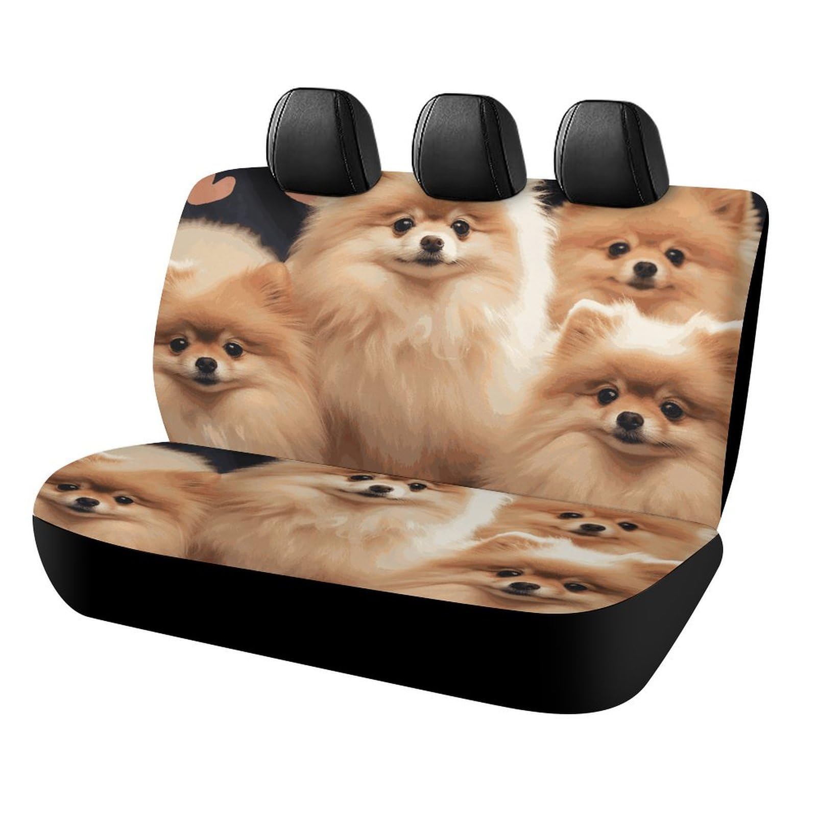 BVNMT Rücksitzbezug für Auto Hund Autositzbezug Pomeranians Welpen Rutschfest Langlebig Rücksitzschoner für Autos SUV & LKW BVNMT Rücksitzbezug für Auto Hund Autositzbezug Pomeranians Welpen Rutschfest Langlebig Rücksitzschoner für Autos SUV & LKW von BVNMT