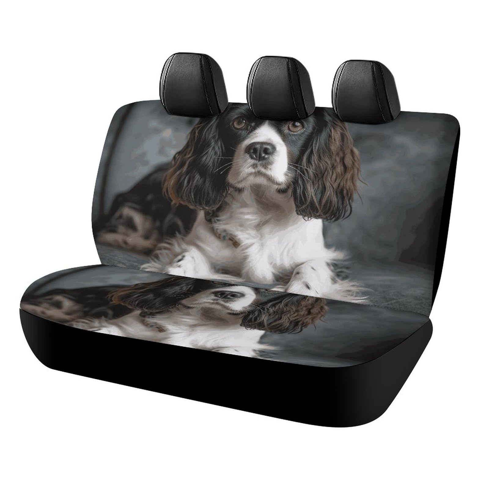 BVNMT Rücksitzbezug für Auto Hund Autositzbezug Spaniel auf dem Sofa Rutschfest Langlebig Rücksitzschoner für Autos SUV & LKW BVNMT Rücksitzbezug für Auto Hund Autositzbezug Spaniel auf dem Sofa Rutschfest Langlebig Rücksitzschoner für Autos SUV & LKW von BVNMT