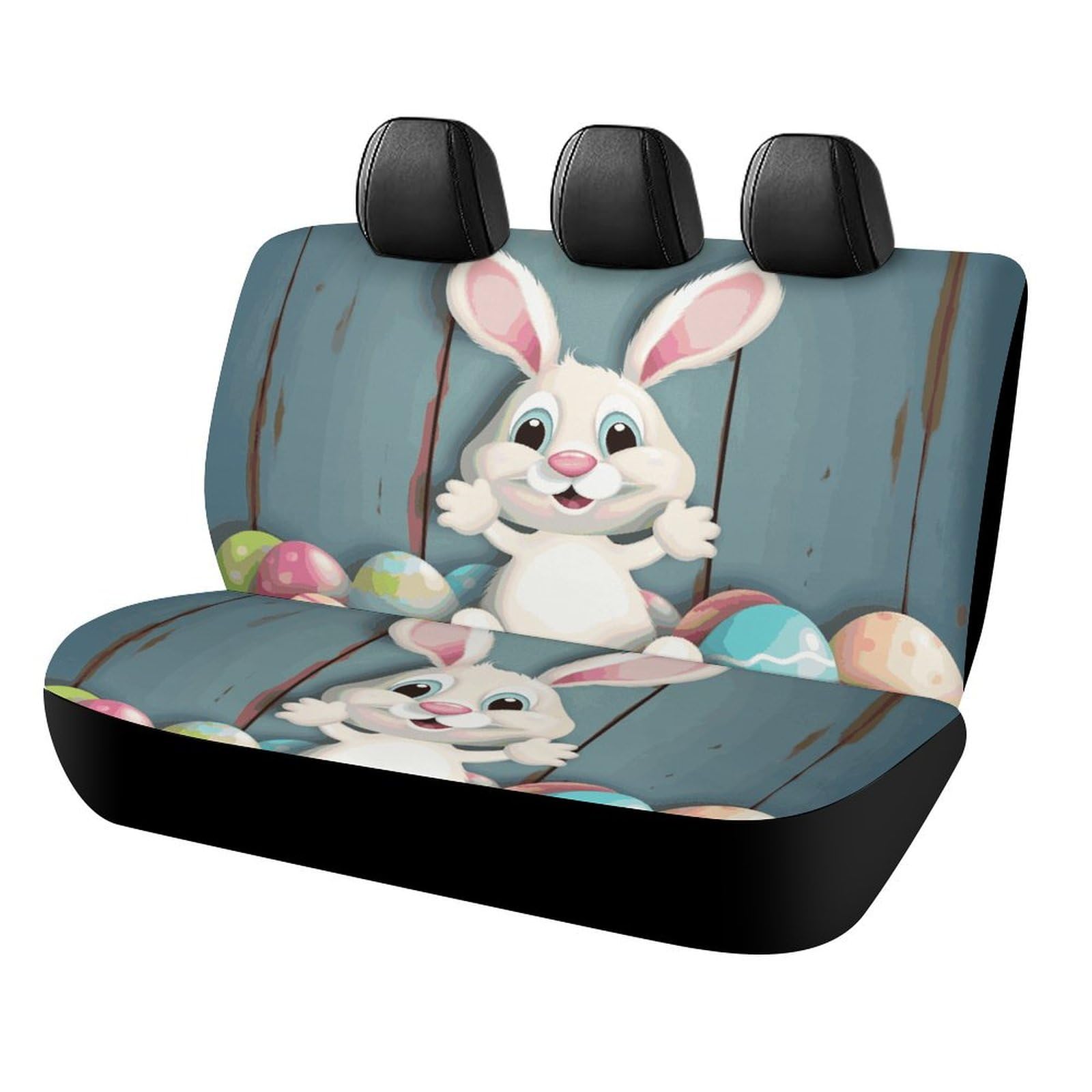 Rücksitzbezug für Auto Hund Autositzbezug Happy Easter Eggs Bunny Tail Rutschfest Langlebig Rücksitzschoner für Autos SUV & LKW Rücksitzbezug für Auto Hund Autositzbezug Happy Easter Eggs Bunny Tail Rutschfest Langlebig Rücksitzschoner für Autos SUV & LKW von BVNMT