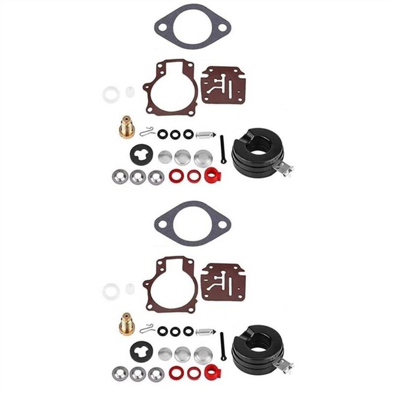 Motorrad-Vergaser-Reparatursatz für Johnson Evinrude 396701 20 25 28 30 40 45 48 50 60 70 PS Ersatzteile (Farbe: 2 Set) von BVVINCT