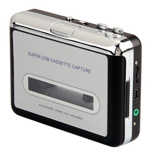 BW Tragbarer Kassettenspieler/Kassette auf MP3 Konverter Capture Kassettenband auf MP3/CD Audio über USB von BW