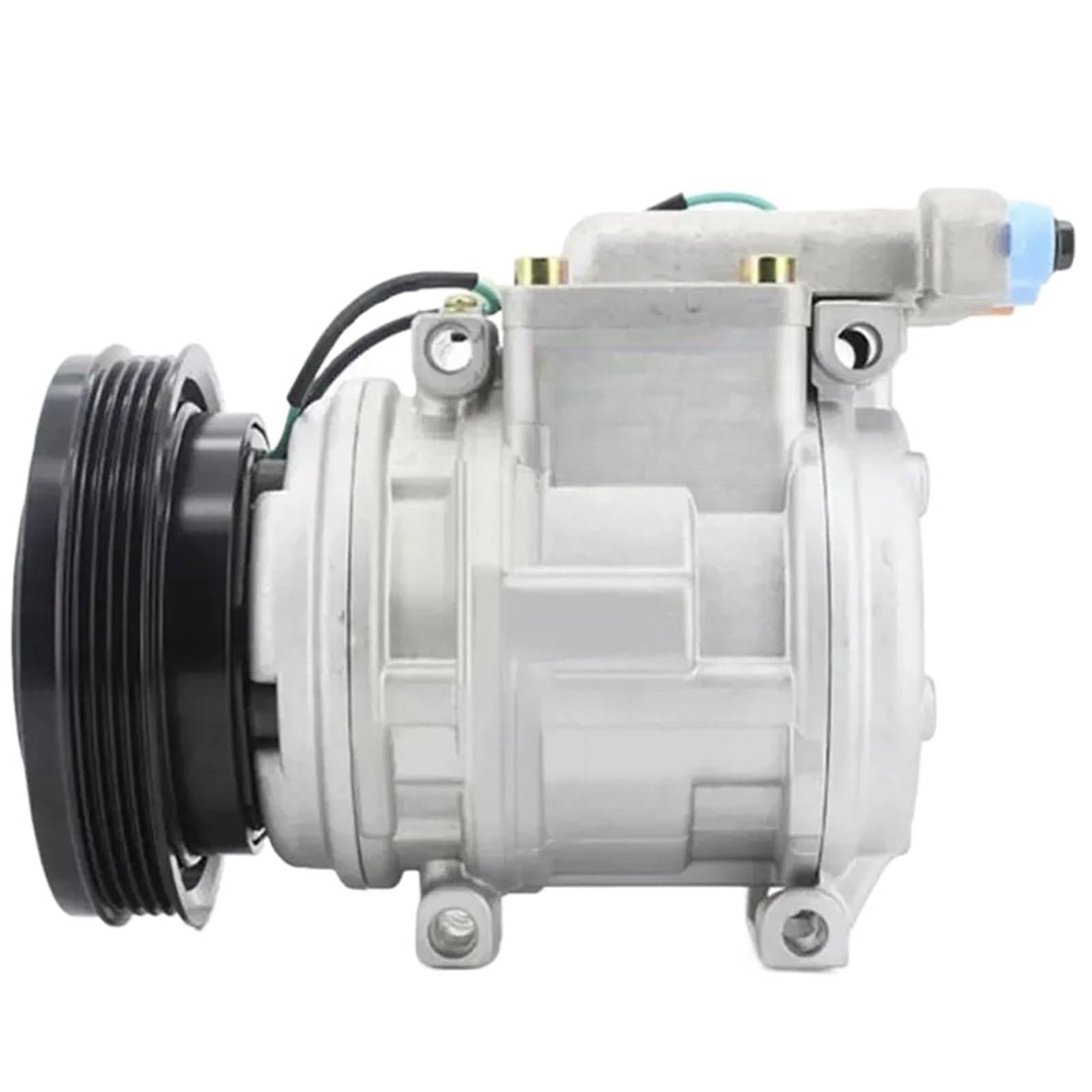 10PA15C A/C AC Kompressor Kompatibel for Doosan DH220-5 DX255LC Dx225 DL200 DL220 DL250 DX140LC DX160LC Bagger 2208-6013B 22086013B 24V/12V Ersatz der Erstausrüstung(12v-1) von BWJUSWS