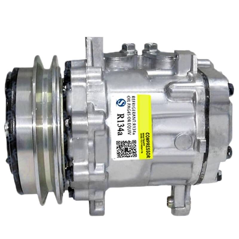 SD7B10 Auto-Klimaanlage-Kompressor, kompatibel mit Minibagger, kompatibel mit Yanmar Sanden 7189 KHR3536 4615804 22L-979-2211 029671293 Ersatz der Erstausrüstung von BWJUSWS