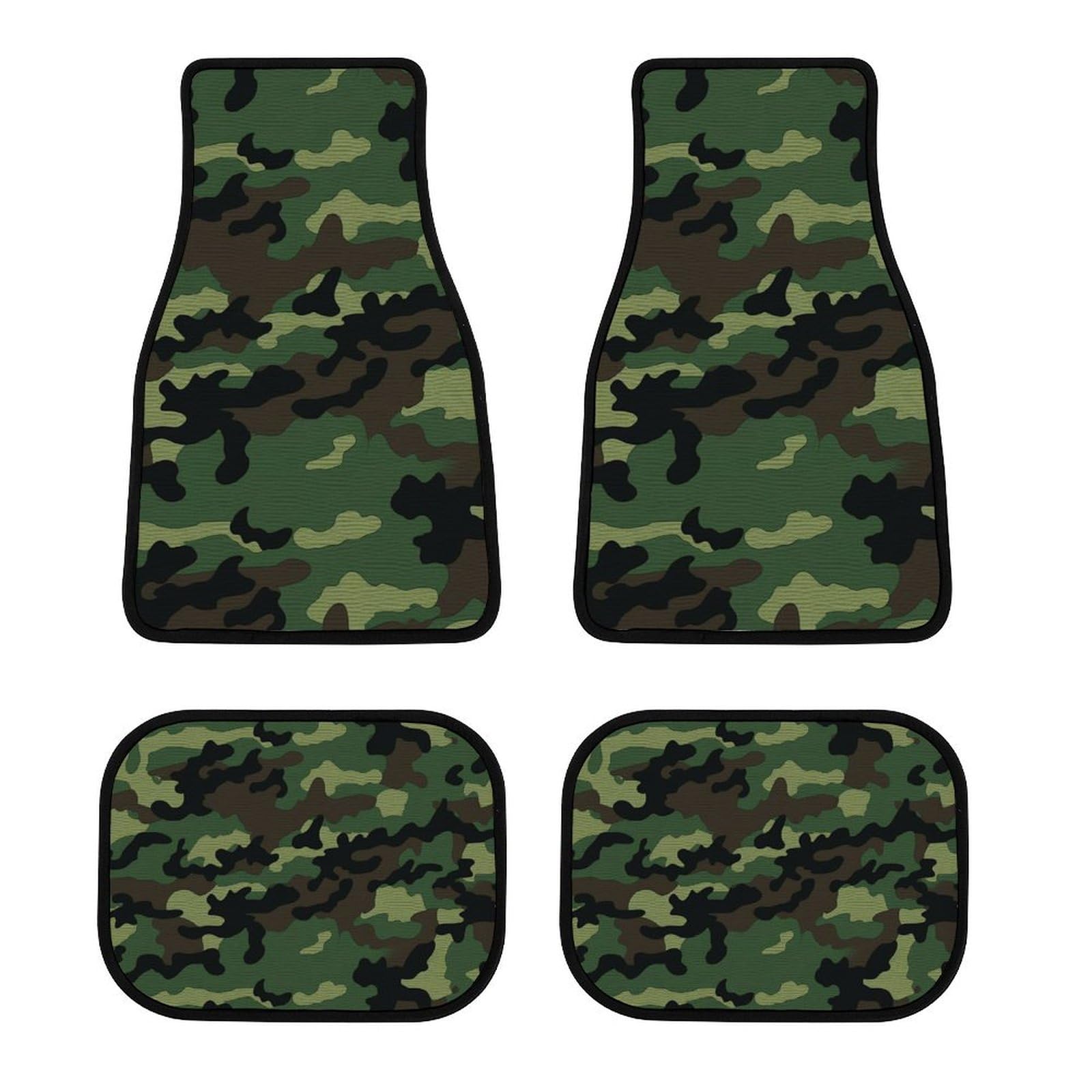 Automotive Fußmatten 4-teilig Allwetter Automatte Langlebig und Grün Military Camo rutschfeste Fußmatten für PKW LKW SUV Automotive Fußmatten 4-teilig Allwetter Automatte Langlebig und Grün Military Camo rutschfeste Fußmatten für PKW LKW SUV von BWQSKL