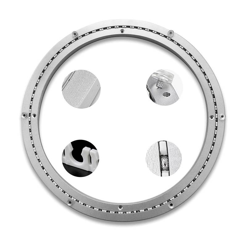 Drehteller-Basislager, 16" 18" 20" 24" 27" 32", Hochleistungs-Drehteller aus Aluminium mit drehbarem Lager, Tischlager for Küchentische, for Restaurants, Kuchenherstellung, Stühle(12 inches (300mm)) von BWUHDKS