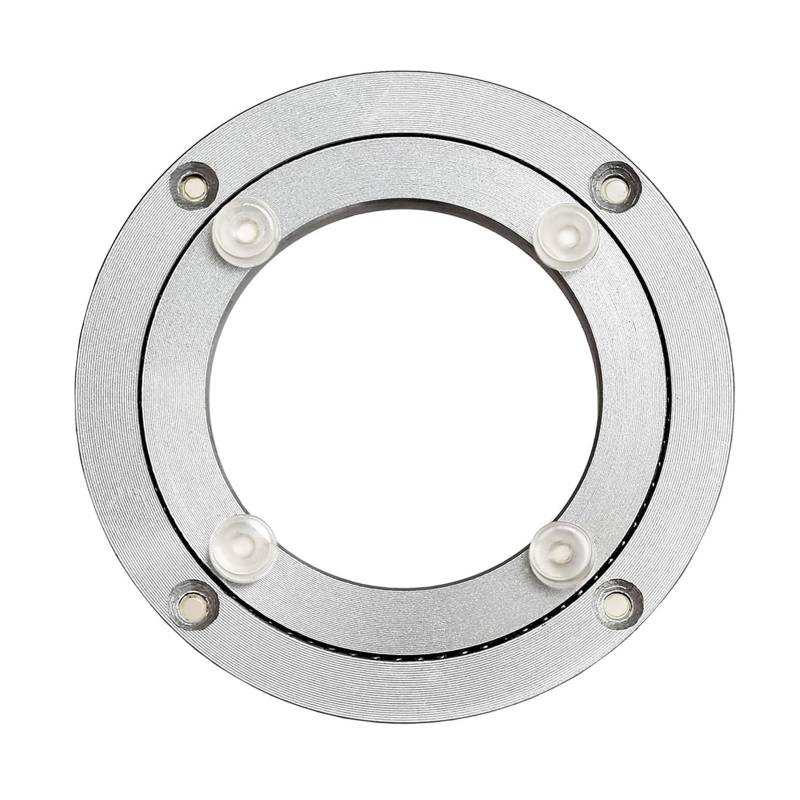 Drehteller-Basislager, 25 30 40 50 60 70 cm Drehteller-Schwenkplattenbasis, 360 Grad drehbare Drehtellerringe for Esstisch, rutschfeste Fußauflage, robuste Drehteller-Hardware(18 inches (450mm)) von BWUHDKS