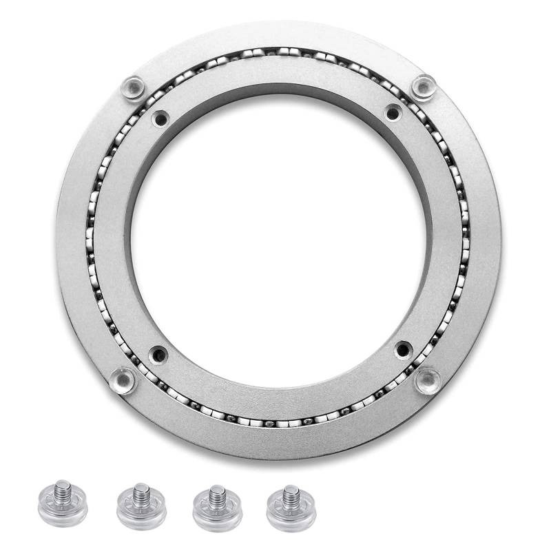 Drehteller-Basislager, 8" bis 32" Schwenk-Basislager, Tischlager, Hochleistungs-Drehteller, Schwenkplatten-Hardware, 360°-Drehlager, Aluminium-Organizer for Esstisch, TV, Computermonitor(18 inches (45 von BWUHDKS