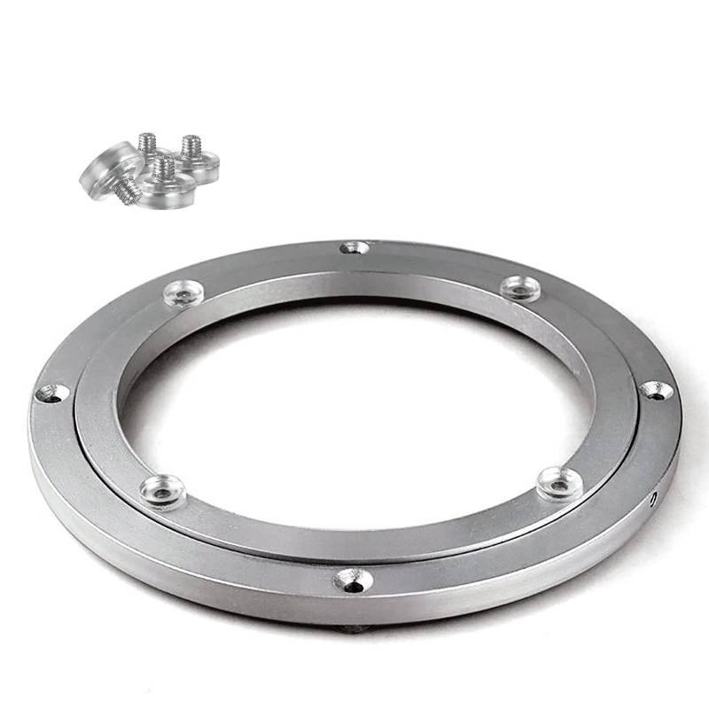 Drehteller-Basislager, Aluminium-Metallbeschläge for Drehteller aus Holz oder Marmor, Hochleistungs-Großkugellager for Drehteller, TV-Monitorständer, Elektronikreparatur, Skulpturenbasis, Lebensmittel von BWUHDKS