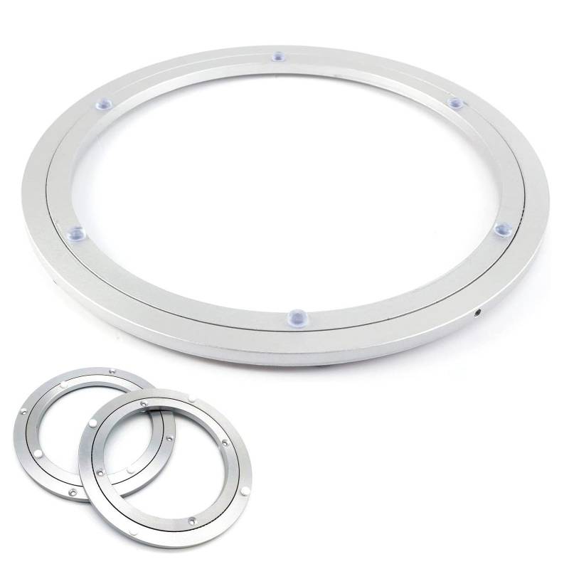 Drehteller-Basislager, Drehteller-Aluminium-Metallbeschläge for Holz- oder Marmor-Drehteller, Hochleistungs-Großkugellager for Drehteller, manueller Esstisch-Drehteller um 360°(10 inches (250mm)) von BWUHDKS