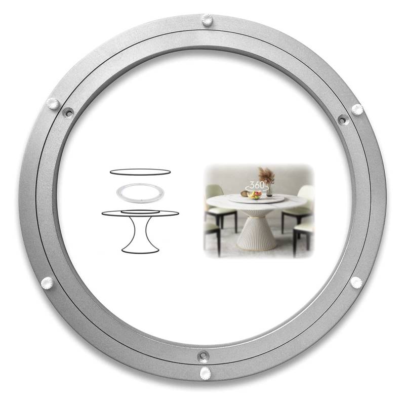Drehteller-Basislager, Drehteller-Hardware, Kugellager, Hochleistungs-Drehtellermechanismus – Großer TV-Display/Runder Tisch, Drehteller-Basis, Mit Rutschfesten Füßen, 360°-Dreh-Organizer(5 inches (12 von BWUHDKS