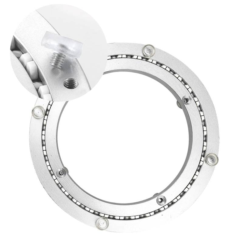 Drehteller-Basislager, Drehteller-Tischlager, glatter 360-Grad-Drehteller, Hochleistungs-Drehteller for das Esszimmer, Aluminium-Metall-Drehteller-Kugellager, for Küchen-Esstisch(16 inches (400mm)) von BWUHDKS