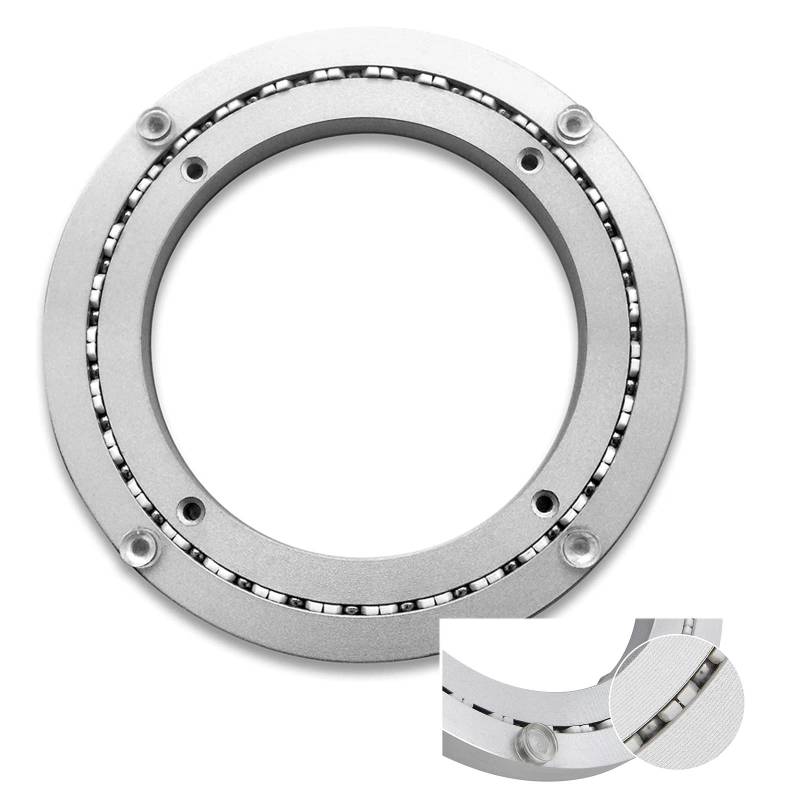 Drehteller-Basislager, Drehteller-Tischlager, glatter 360-Grad-Drehteller, Hochleistungs-Hardware, Aluminium-Metall-Drehteller-Kugellager, for Küchen-Esstisch (Größe: 16 Zoll (400 mm))(10 inches (250m von BWUHDKS