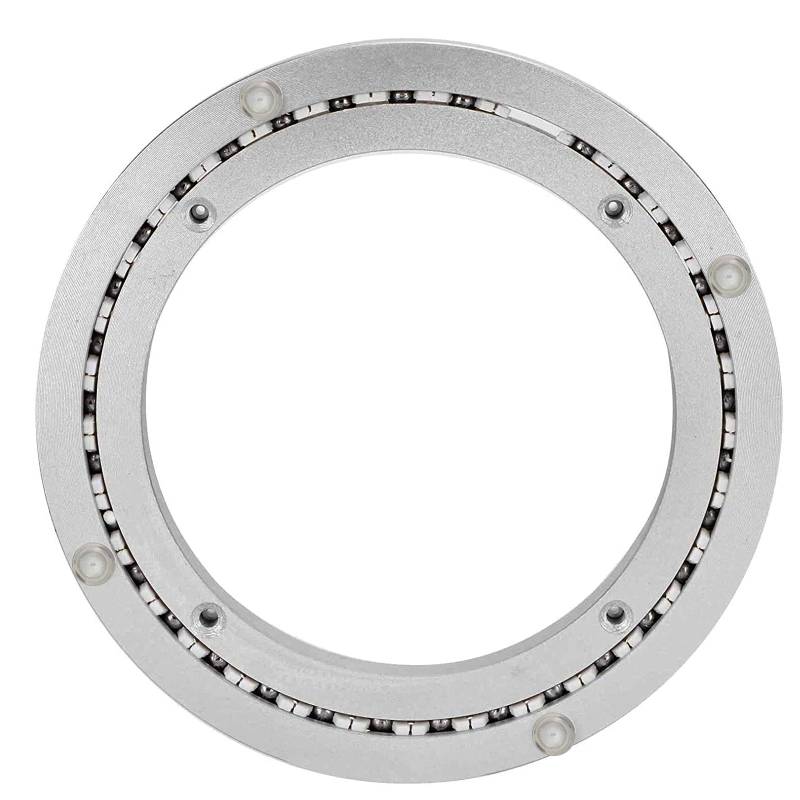 Drehteller-Basislager, Hochleistungs-Drehteller-Drehlager aus Aluminiumlegierung, geräuscharmes Hardware-Lager aus Aluminium – rundes Tischlager mit PE-Schalldämpferstreifen – 360°-Drehung, große Dreh von BWUHDKS