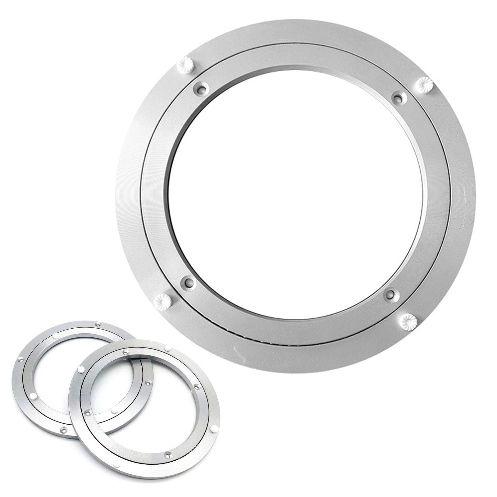 Drehteller-Basislager, Hochleistungs-Drehteller aus Aluminiumlegierung mit drehbarem Lager, Esszimmer-Drehteller – 360°-Drehorganizer aus Metall mit rutschfesten Füßen(20 inches (500mm)) von BWUHDKS