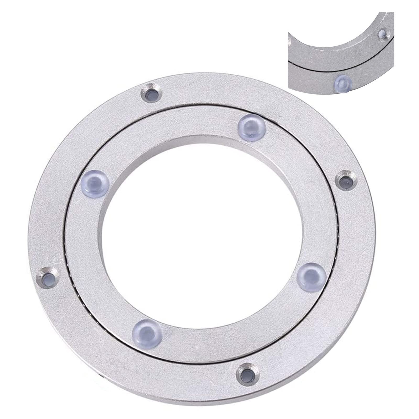 Drehteller-Basislager, großer Drehteller for Esstisch, Hochleistungs-Aluminium-Metalllager, 360°-Drehgelenk, Ø 12 Zoll 16 Zoll 20 Zoll 24 Zoll 32 Zoll (Größe: 5 Zoll (125 mm))(6 inches (150mm)) von BWUHDKS