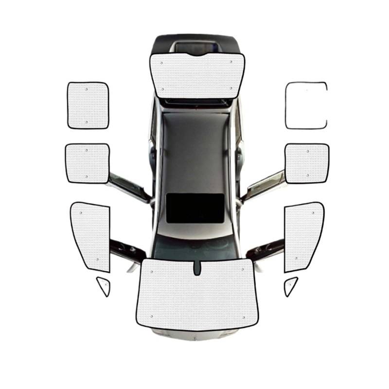 Auto Sonnenschutz Für VW Für Caddy 2K Für Maxi 2003-2019 Auto Volle Fenster Sonnenschutz Anti-Uv Auto Fenster Visier Sonnenschutz Abdeckungen Zubehör Auto Sonnenblende(Maxi All Windows) von BWVMVB