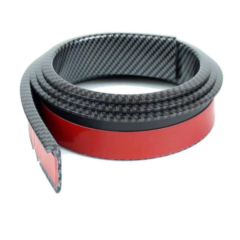 Auto Türdichtung 1,5 M Auto Kotflügel Universal Gummi Anti-kollision Trim Dichtung Streifen Bogen Schutz Kotflügel 38mm 45mm 55mm Window Weatherstrip(Carbon Fiber 38mm) von BWVMVB